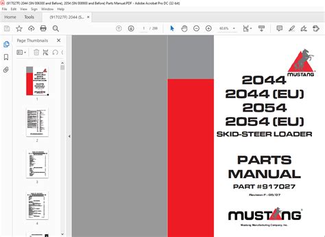 mustang 2054 skid steer parts manual|mustang skid steer parts manual.